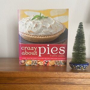 Crazy About Pies Cookbook with Red Cover